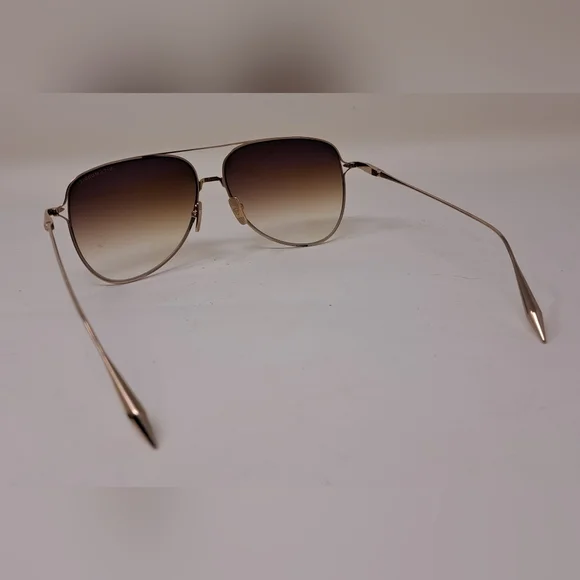 Dita Moddict DTS144-02 Aviator White Gold Brown  Gradient Gucci Mane 61-14-140 - Picture 10 of 15